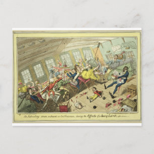 Postal Una interesante escena a bordo de un East-Indiaman