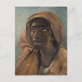 Postal Una joven negra de Gericault