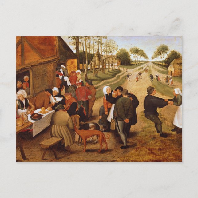 Postal Una Kermesse flamenca (Anverso)