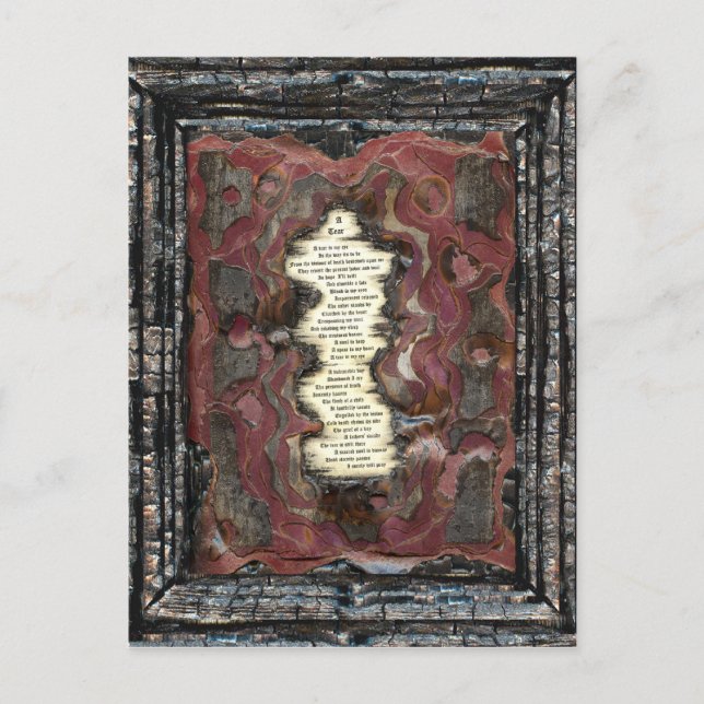 Postal Una lágrima (Anverso)