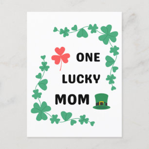 Postal Una madre afortunada irrish