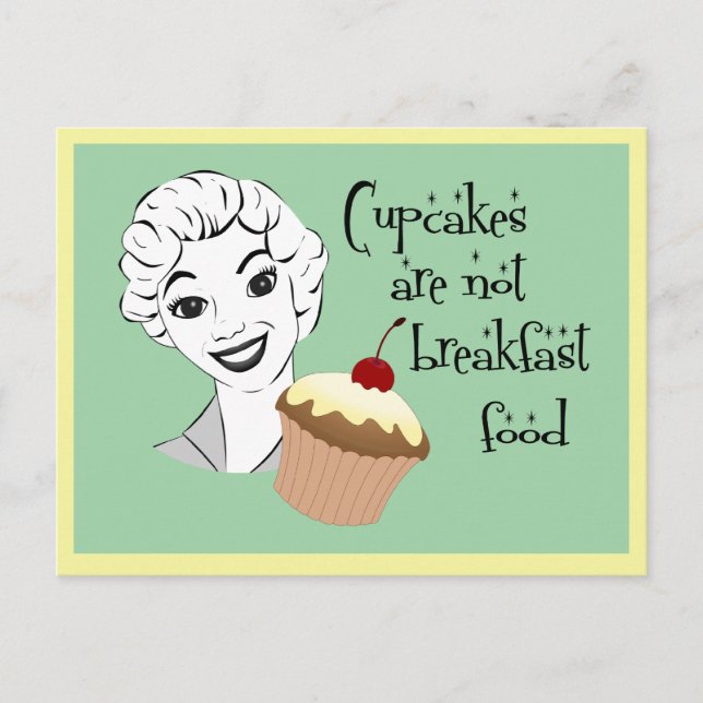 Postal Una Madre Retro Divertida Diciendo Postcard (Anverso)