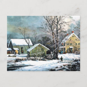 Postal Una mañana fría - Art Poscard