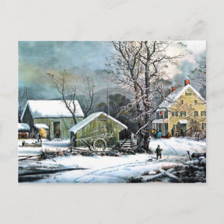 Postal Una mañana fría - Art Poscard