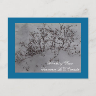 Postal Una manta de nieve en Vancouver