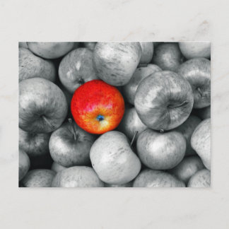 Postal Una manzana roja