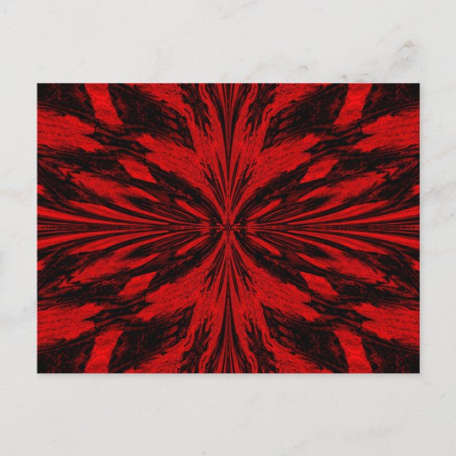 Postal Una mariposa roja (Anverso)