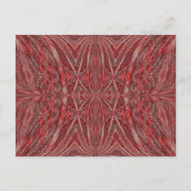 Postal Una Mariposa Roja Simple (Anverso)
