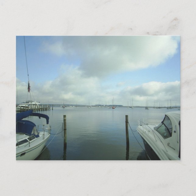 Postal Una mirada al puerto (Anverso)