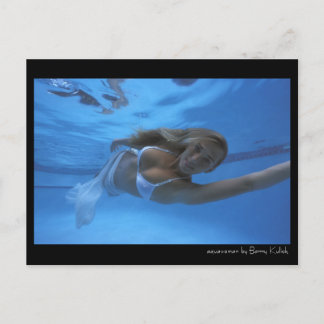 Postal una mujer acuática por Barry Kulick