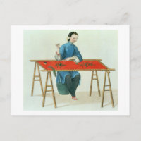 Una mujer bordando, plato 41 de 'The Costume o