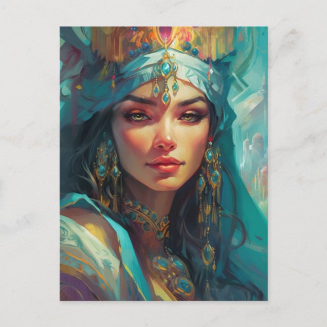 Postal Una mujer de la realeza (Anverso)