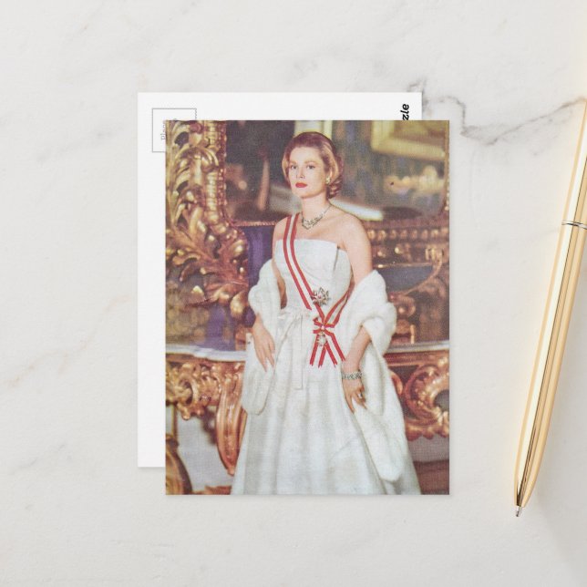 Postal Una mujer hermosa en 1957 (Anverso/Reverso In Situ)
