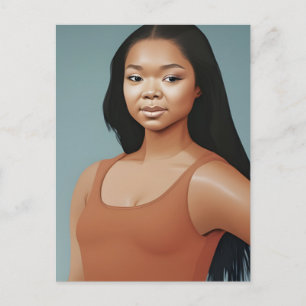 Postal Una mujer segura