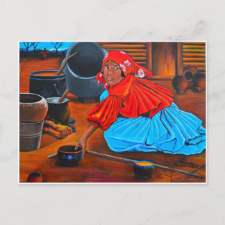 Postal "Una mujer tarahumara"