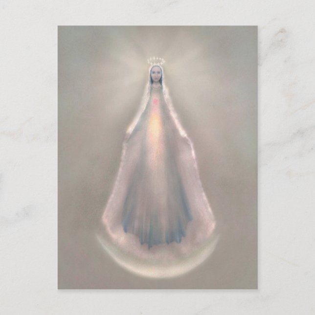 Postal Una mujer vestida con el sol (Anverso)