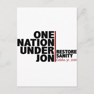Postal Una nación bajo Jon (Restaurando la salud)