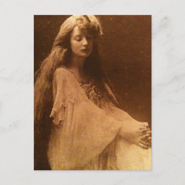 Postal Una neblina fantasía victoriana (Anverso)