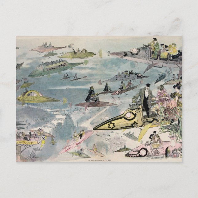 Postal Una noche en la ópera en el año 2000 - 1882 (Anverso)