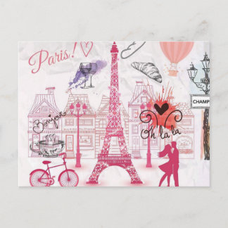 Postal Una noche en París