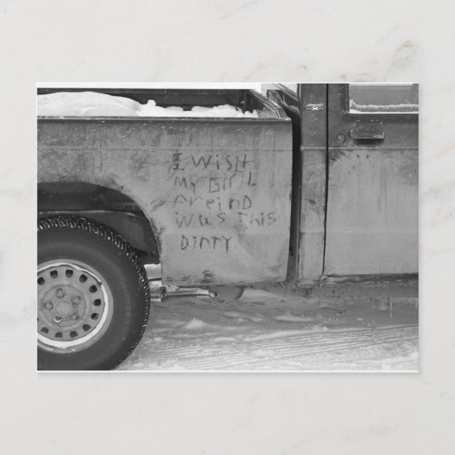 Postal Una Novia Sucia (Anverso)