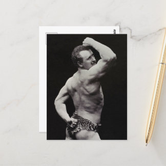 Postal Una nueva pose de los hombres fuertes Eugen Sandow