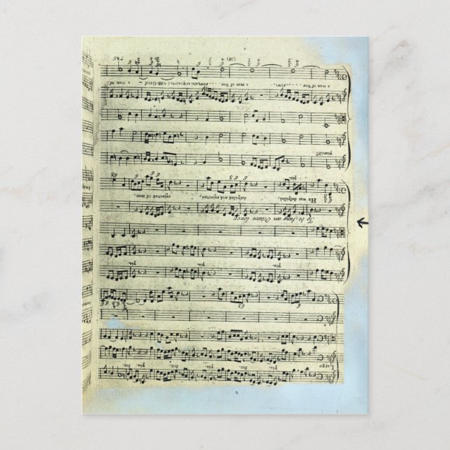 Postal Una página de una de las dos únicas copias (Anverso)