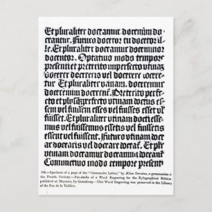 Postal Una página del 'Grammaire Latine'