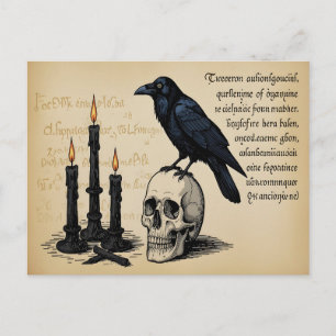 Postal Una página del libro de magia