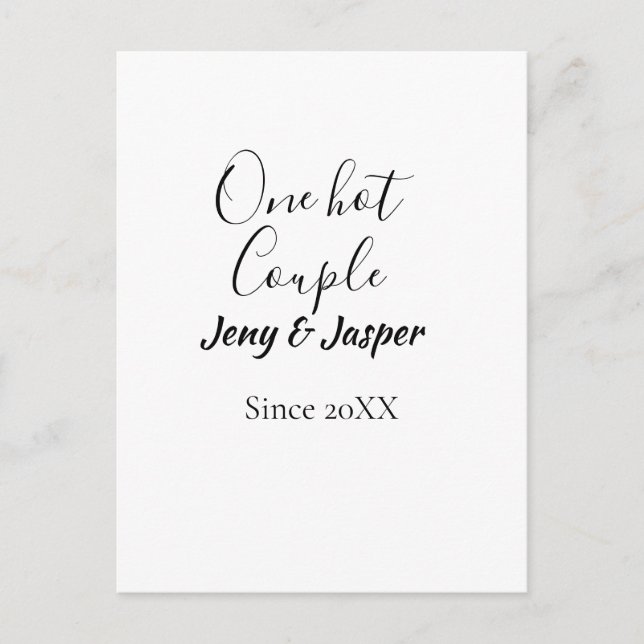 Postal Una pareja caliente agregar nombre desde fecha del (Anverso)