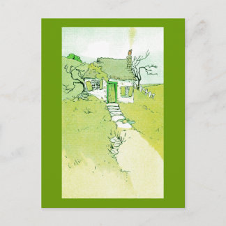 Postal Una pequeña casa decorativa