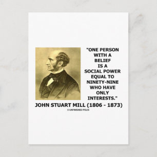 Postal Una Persona Con Una Creencia De Poder Social Cita