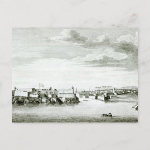 Postal Una perspectiva del Castillo Moro y la ciudad de