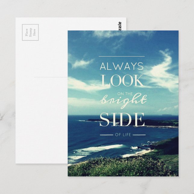 Postal Una perspectiva positiva sobre la vida / ©Seascape (Anverso / Reverso)