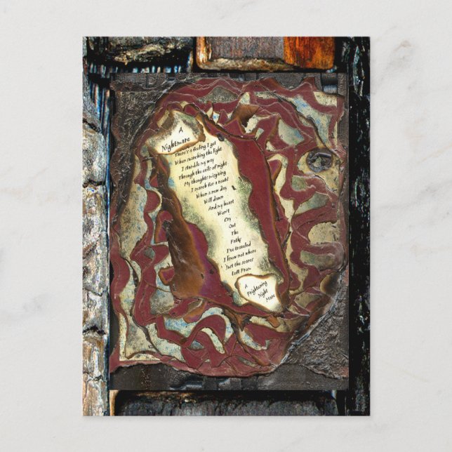 Postal Una pesadilla (Anverso)