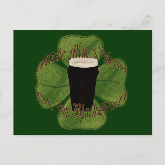 Postal Una pinta de lo negro (Anverso)