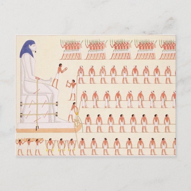 Postal Una pintura mural en Beni Hasan que representa el  (Anverso)