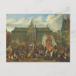 Postal Una procesión en Amberes, 1697