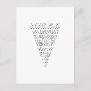 Postal Una rebanada de números de pagina