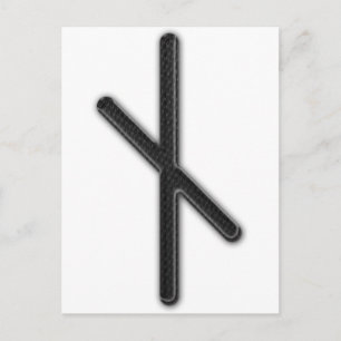 Postal Una runa más vieja Nyd de Futhark