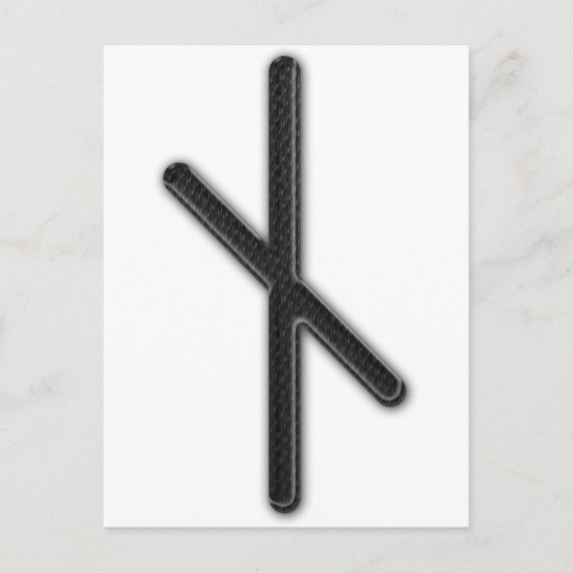 Postal Una runa más vieja Nyd de Futhark (Anverso)