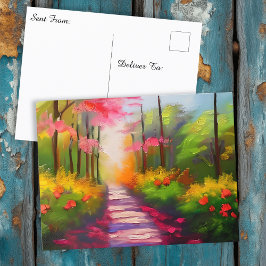Postal Una ruta de senderismo en caída de Bonito