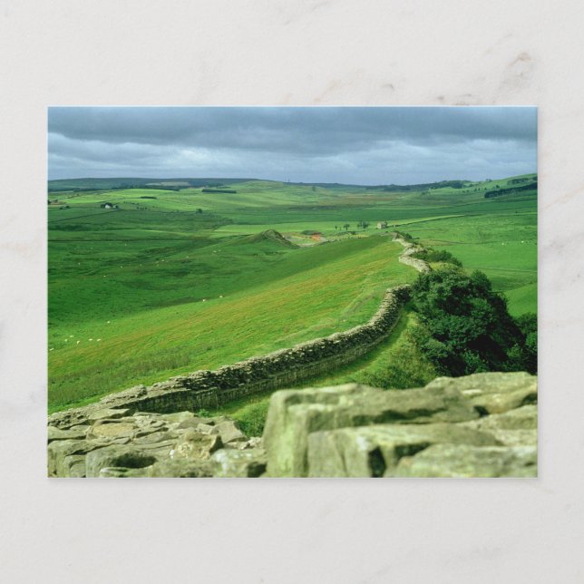 Postal Una sección del Muro de Adrián, siglo II d.C. (pie (Anverso)