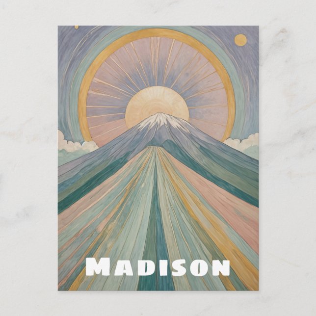 Postal Una serenata volcánica personalizada (Anverso)