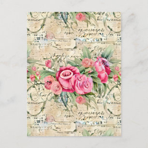 Postal Una serie de diseño de la época de la efiemera fra