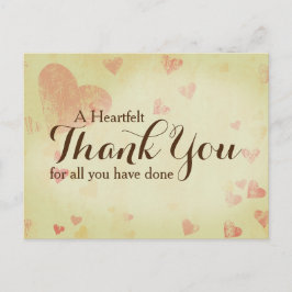 Postal Una Sincera Gracias Postcard, Personalizable