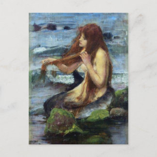Postal Una sirena (estudio)