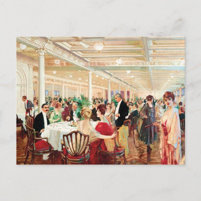 Postal Una Soirée | Victor Gabriel Gilbert (Anverso)