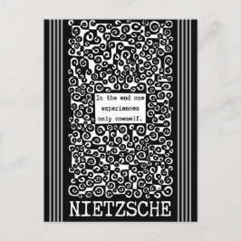 Postal Una sola cita de Nietzsche EXPERIENCIA