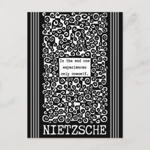Postal Una sola cita de Nietzsche EXPERIENCIA